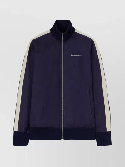 PALM ANGELS LOGO EMBELLISHED TRACK JACKET