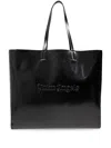 Palm Angels Logo-embossed Tote Bag In Black