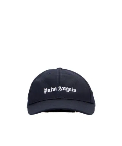 Palm Angels Logo-embroidered Baseball Cap In Black