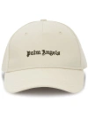 PALM ANGELS PALM ANGELS LOGO EMBROIDERED BASEBALL CAP OFF-WHITE/BLACK