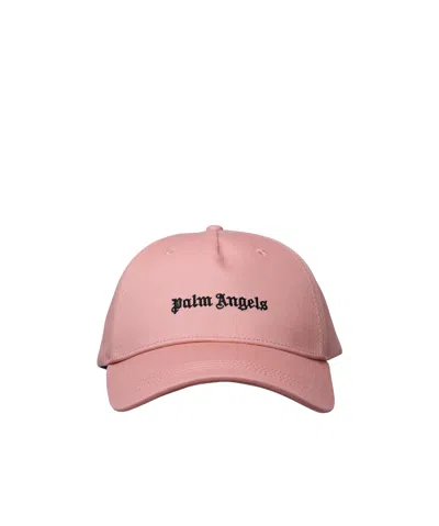 Palm Angels Logo Embroidered Baseball Cap In Pink