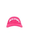 Palm Angels Logo Embroidered Baseball Cap In Pink
