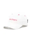 Palm Angels Logo-embroidered Baseball Cap In White