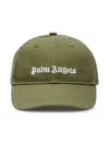 Palm Angels Logo-embroidered Cotton Baseball Cap In Green