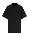 Palm Angels Classic Logo Embroidered Polo In Black