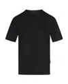 Palm Angels Logo-embroidered Cotton T-shirt In Black