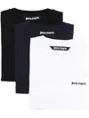 PALM ANGELS LOGO-EMBROIDERED COTTON T-SHIRTS (PACK OF THREE)