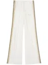Palm Angels Logo-embroidered Cotton Track Pants In White