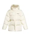 Palm Angels Logo-print Puffer Jacket In White