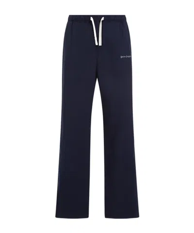 PALM ANGELS PALM ANGELS LOGO EMBROIDERED DRAWSTRING PANTS