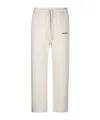 Palm Angels Logo-embroidered Drawstring Track Pants In White