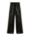 Palm Angels Logo Embroidered Elastic Waist Track Pants In Black