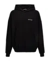Palm Angels Brand-embroidery Kangaroo-pocket Relaxed-fit Cotton-jersey Hoody In Black