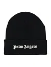 PALM ANGELS PALM ANGELS LOGO EMBROIDERED KNIT BEANIE