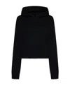 Palm Angels Logo Wool-blend Hoodie In Black