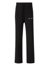 Palm Angels Logo-embroidered Knitted Trousers In Animal Print