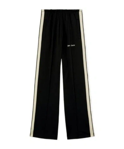 PALM ANGELS PALM ANGELS LOGO EMBROIDERED SIDE STRIPE DETAILED TRACK PANTS