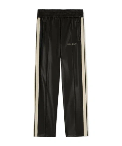 PALM ANGELS PALM ANGELS LOGO EMBROIDERED SIDE STRIPE DETAILED TRACK PANTS