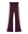 Palm Angels Logo-embroidered Flared Track Pants In Black