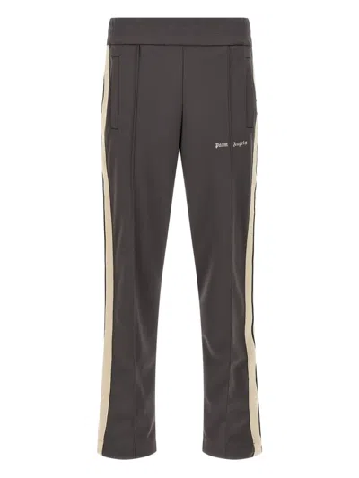 PALM ANGELS LOGO-EMBROIDERED SIDE-STRIPE TRACK PANTS