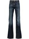 Palm Angels Straight Leg Denim Jeans In Blue