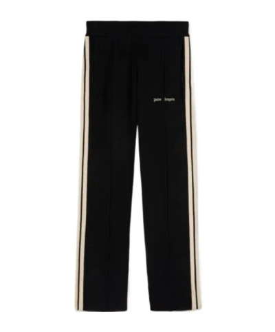 PALM ANGELS PALM ANGELS LOGO EMBROIDERED STRAIGHT LEG TRACK PANTS