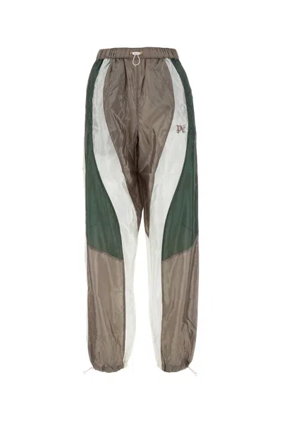 PALM ANGELS LOGO-EMBROIDERED TAPERED LEG TRACK PANTS