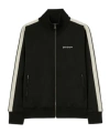 Palm Angels Logo-embroidered Zip-up Jacket In Black