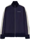Palm Angels Track Jacket With Zipper In Blue
