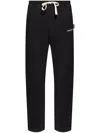 Palm Angels Logo Embroidered Sweat Pants In Schwarz