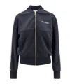 Palm Angels 'track' Black Polyester Sweatshirt In Black