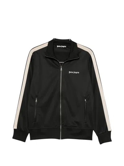 Palm Angels Logo-embroidered Zip-up Jacket In Animal Print