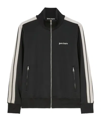 PALM ANGELS PALM ANGELS LOGO EMBROIDERED ZIPPED TRACK JACKET