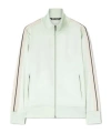 Palm Angels Classic Logo Tech Zip Track Jacket In White