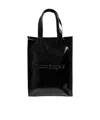 Palm Angels Logo Debossed Open Top Tote Bag In Black