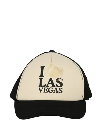 Palm Angels Logo Hat In Black