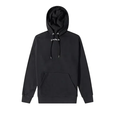 Pre-owned Palm Angels Logo Hoodie 'black'