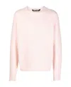 PALM ANGELS PALM ANGELS LOGO INTARSIA CREWNECK SWEATER