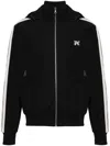 Palm Angels Nylon Blend Windbreaker With Ribbed Cuffs And Stand Collar
