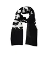 Palm Angels Logo-jacquard Wool-blend Scarf In Black