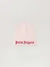 Palm Angels Logo Knit Beanie In Pink