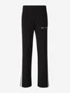 Palm Angels Logo-embroidered Knitted Trousers In Black