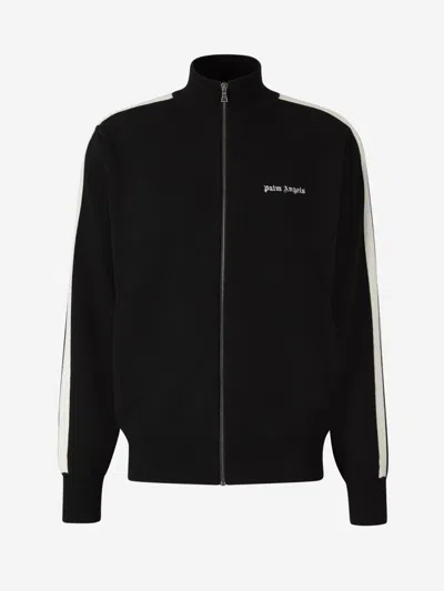 PALM ANGELS PALM ANGELS LOGO KNITTED JACKET