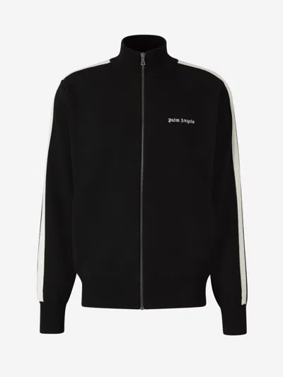 PALM ANGELS PALM ANGELS LOGO KNITTED JACKET