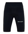 Palm Angels Training Track Jersey Shorts In Black