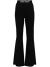 Palm Angels Black Elasticized Lounge Pants In Black