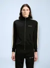 Palm Angels Track Jacket With High Collar In Black