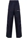 Palm Angels Logo-print Linen Track Pants