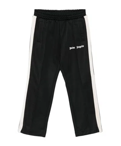 Palm Angels Logo Pants In Black
