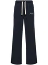Palm Angels Logo Drawstring Track Pants In Blue